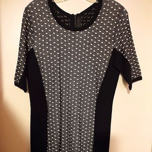 Rag and Bone Women's Designer Two-tone Knit Dress with Back Zipper